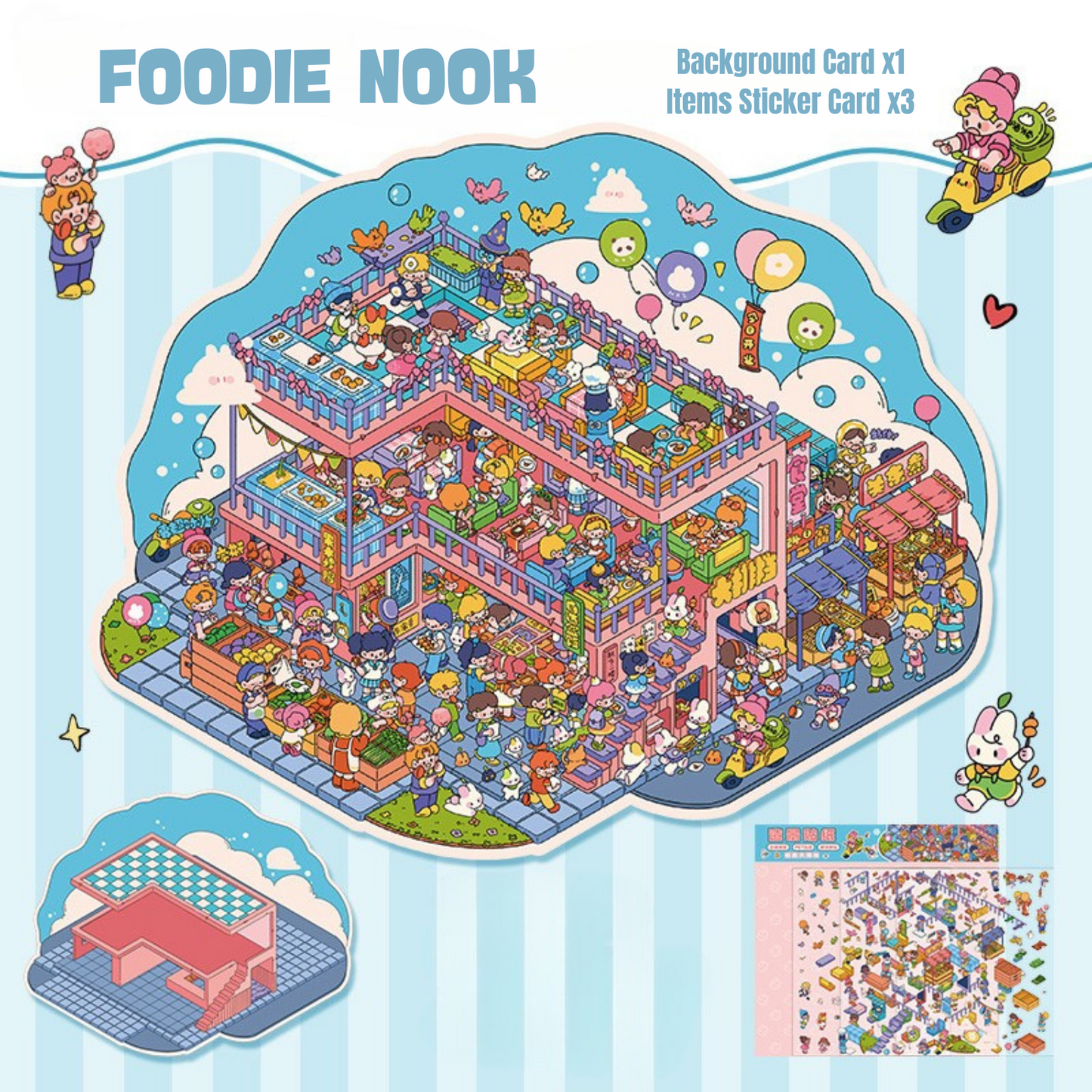 3D Scene Sticker DIY Art Kits (Medium Level)